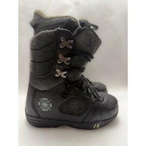 Rome Smith SDS Women's Snowboard Boots Size 6 Black, Gray, Blue